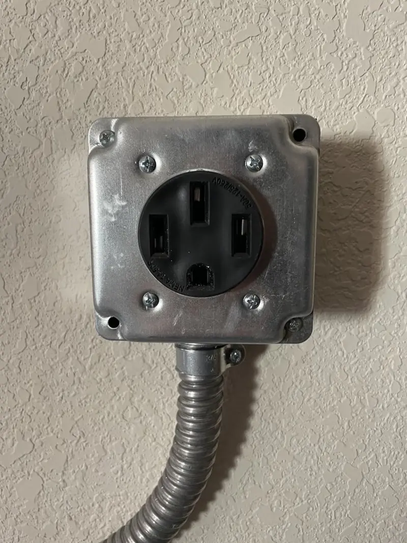 NEMA 14-50 outlet installed for Electrical Panel Upgrade in Callaway